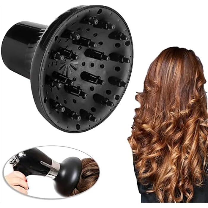 Defuser Curl Diffuser Anti Frizz Diffuser Universal Portable Hair Dryer Curler Diffuser Curl Styling Tool (Multicolor) - Image 2